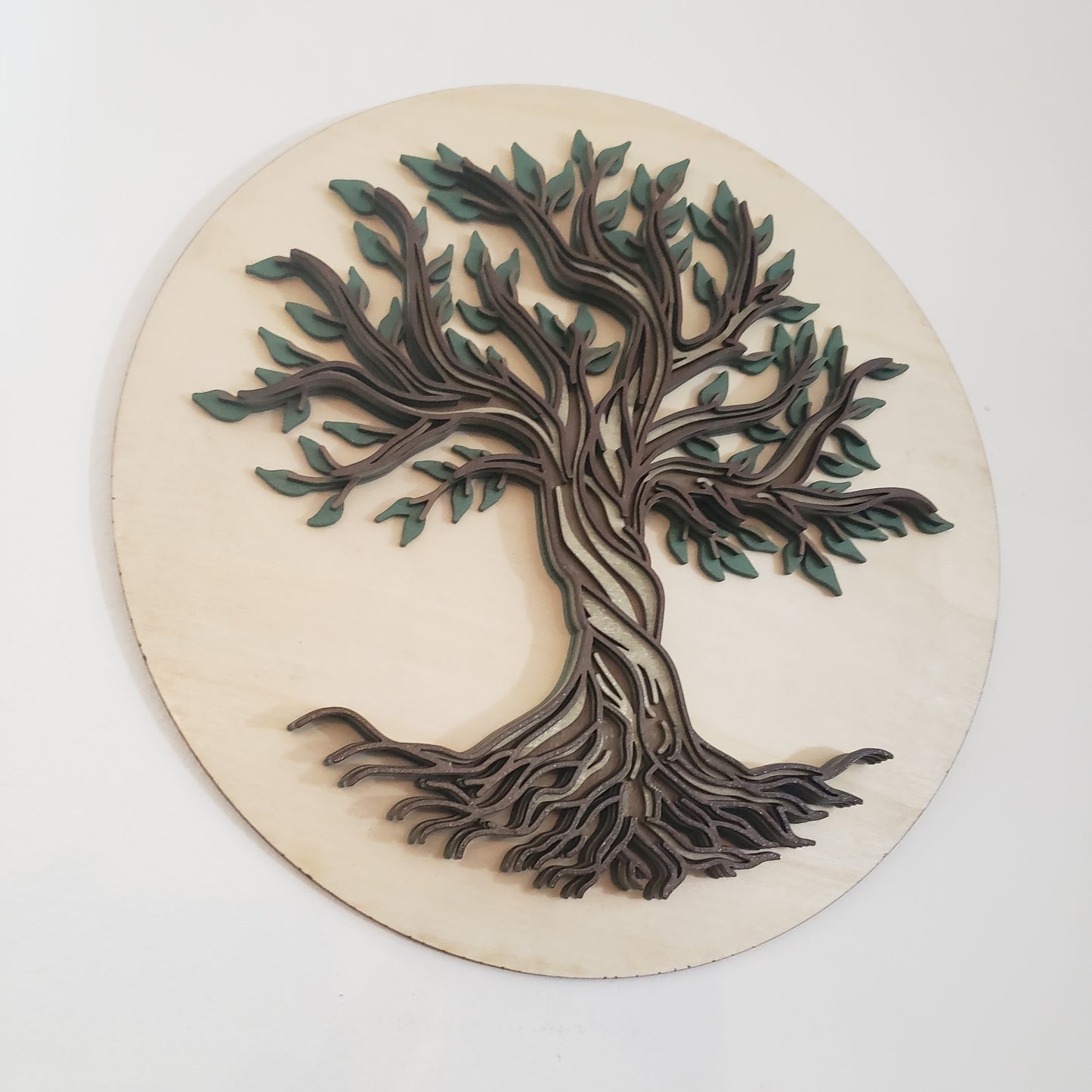 Round Tree Layered Art