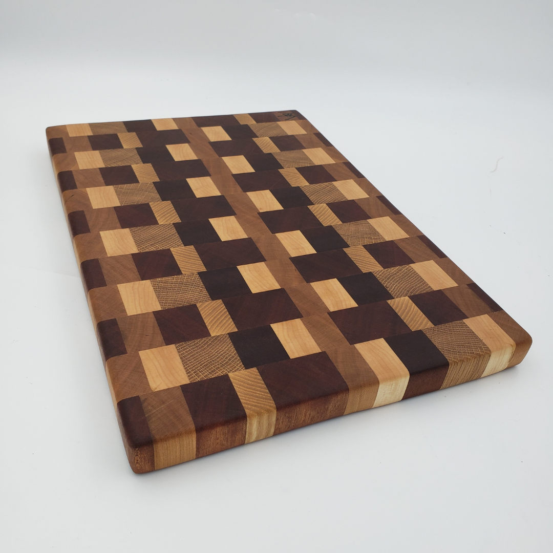 Checkered End Grain Cutting Board