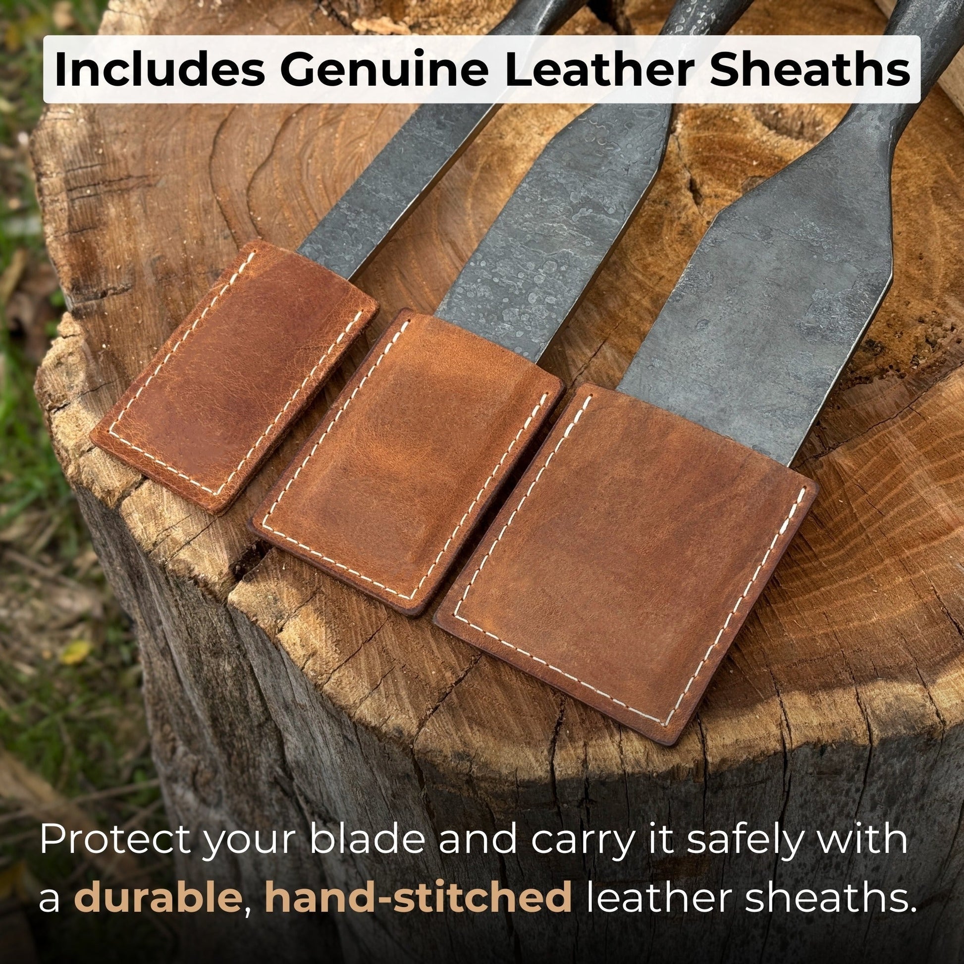 3-Piece Carpenters Slick Chisel Set - Norfolk Wood Shop