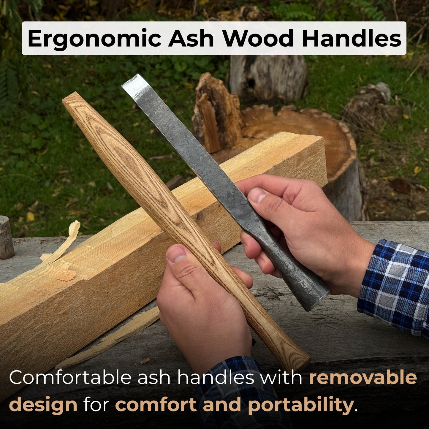 3-Piece Carpenters Slick Chisel Set - Norfolk Wood Shop