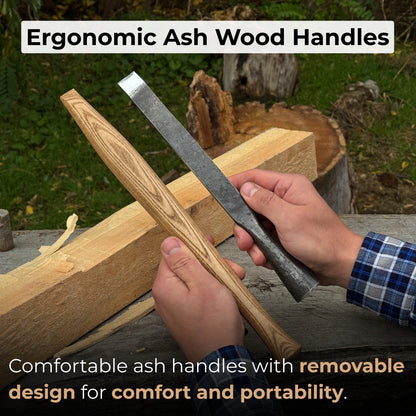 3-Piece Carpenters Slick Chisel Set - Norfolk Wood Shop