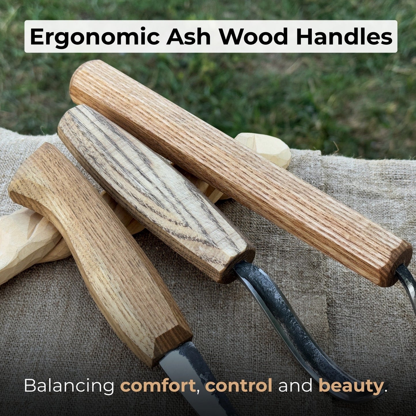 3-Piece Carving Knife Set for Spoon Carving - Norfolk Wood Shop