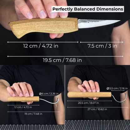3-Piece Carving Knife Set for Spoon Carving - Norfolk Wood Shop