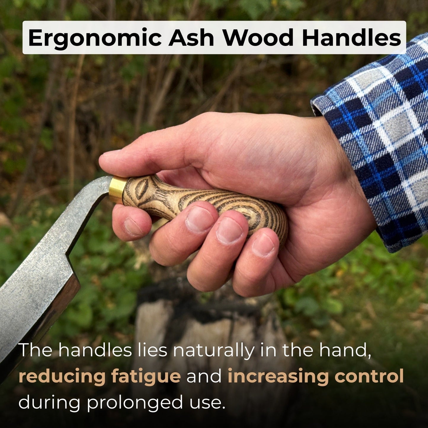 3-Piece Curved Drawknife (Palm Handles) Set