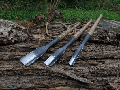 3-Piece Timber Framing Rounded Chisel Set
