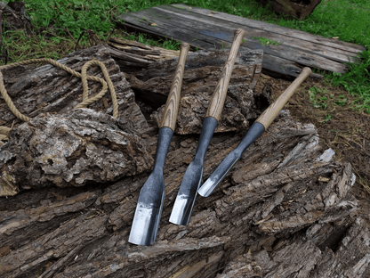 3-Piece Timber Framing Rounded Chisel Set