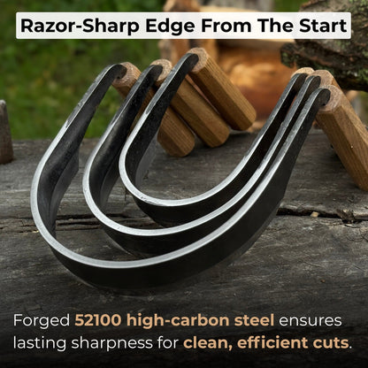 3-Piece Inshave (Half-Rounded Drawknife) Set