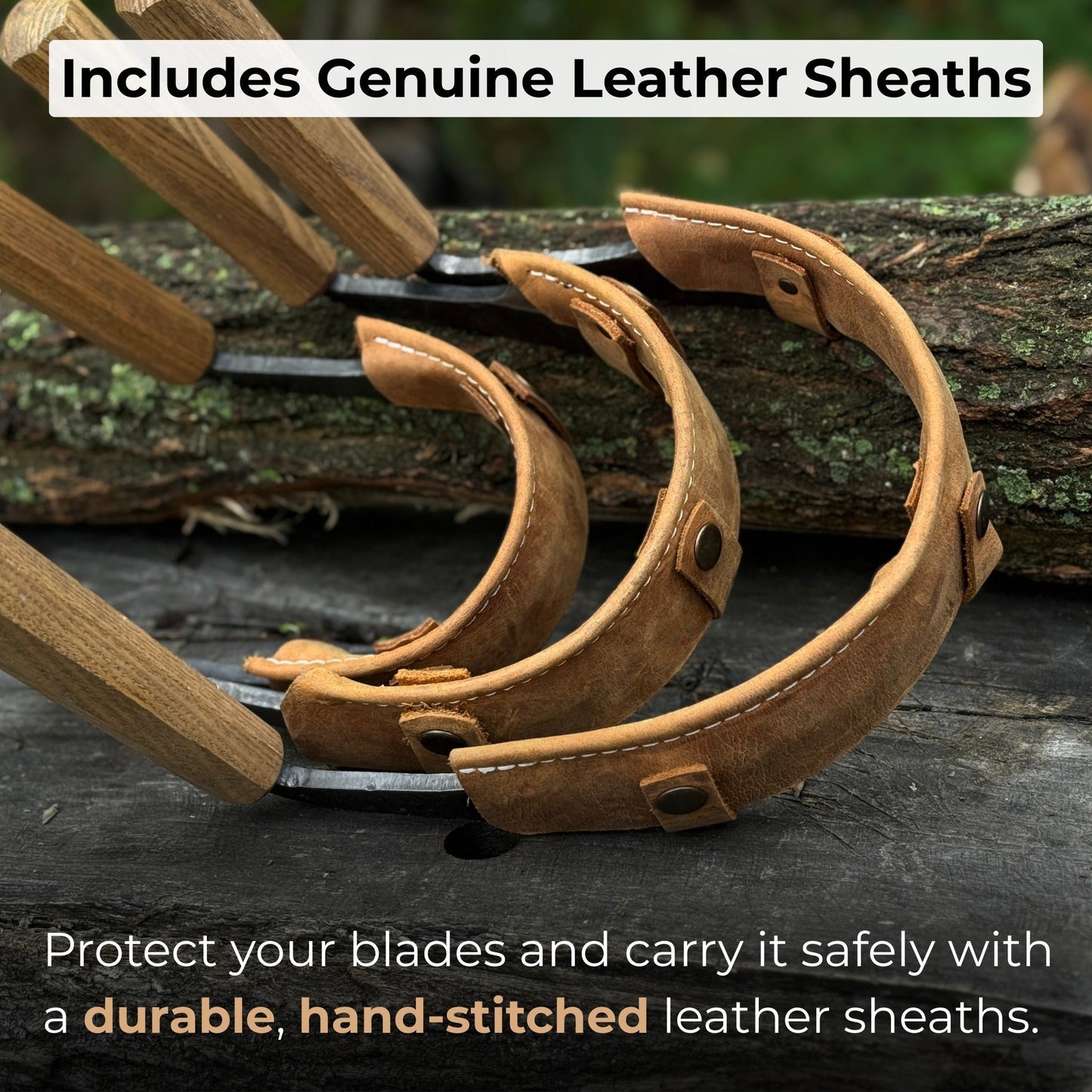 3-Piece Inshave (Half-Rounded Drawknife) Set