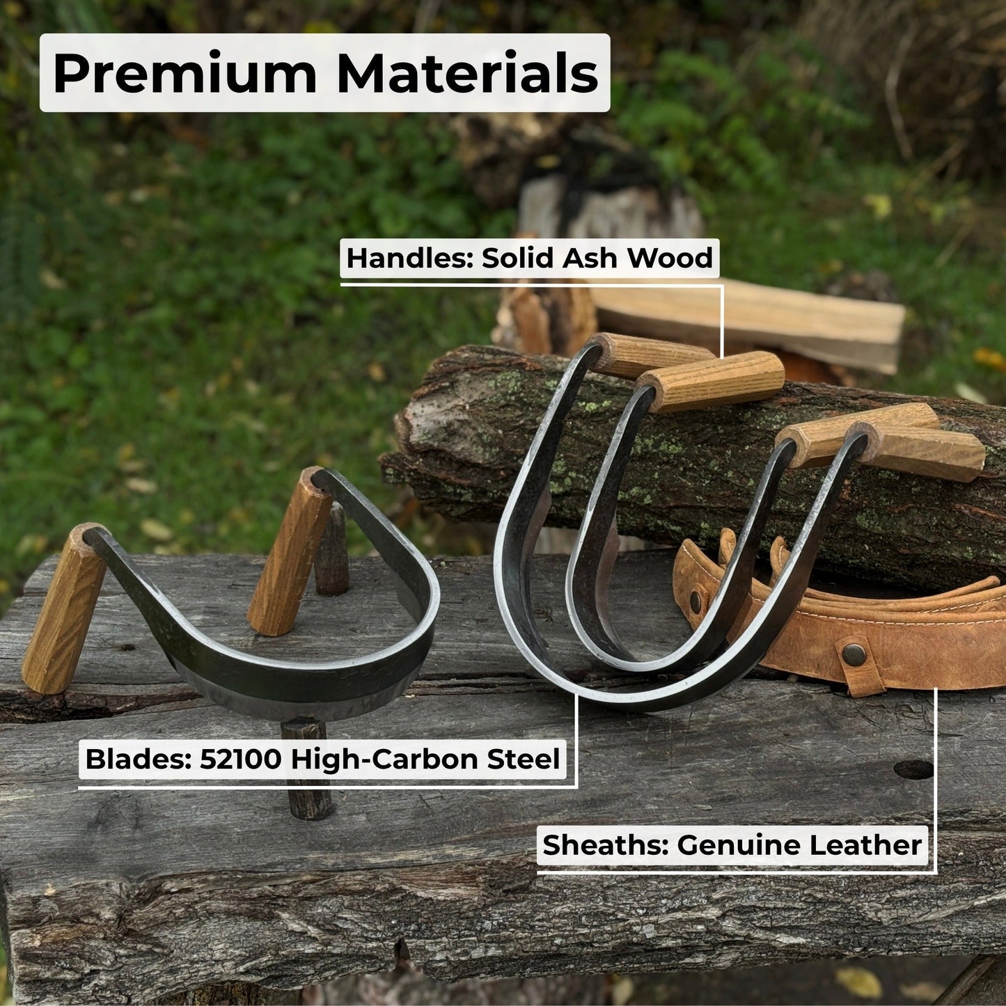 3-Piece Inshave (Half-Rounded Drawknife) Set