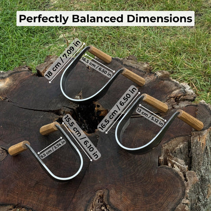 3-Piece Inshave (Half-Rounded Drawknife) Set