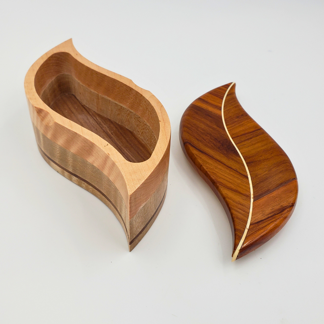 Leaf Box w/ Curly Maple & Granadillo