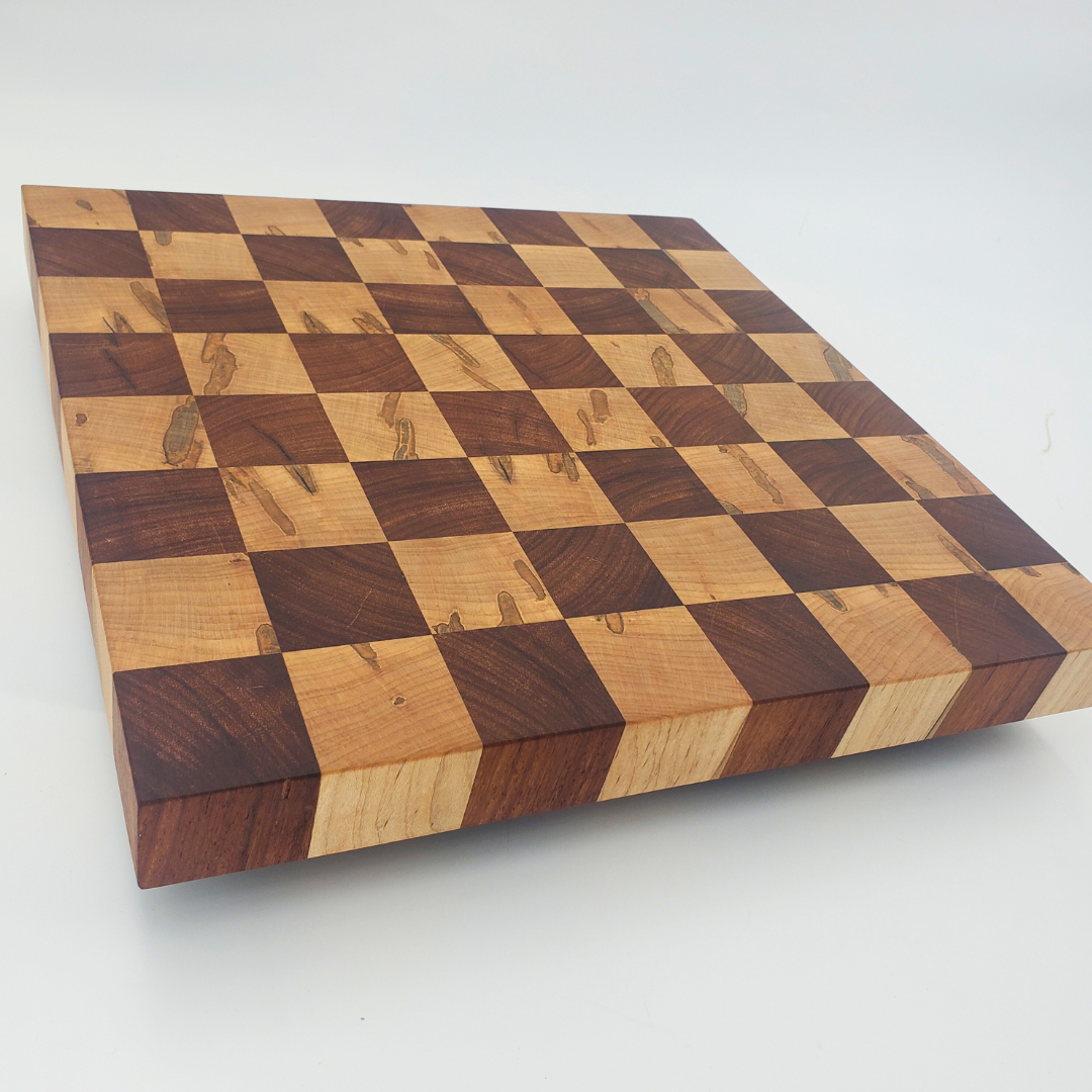 Floating Chess Board w/ Rosewood & Ambrosia Maple
