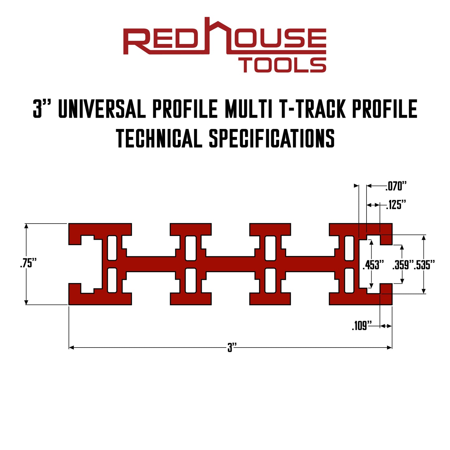 36" Universal Aluminum Multi-T-track Rail/Fence System (SET OF 2) - Choose Your Color