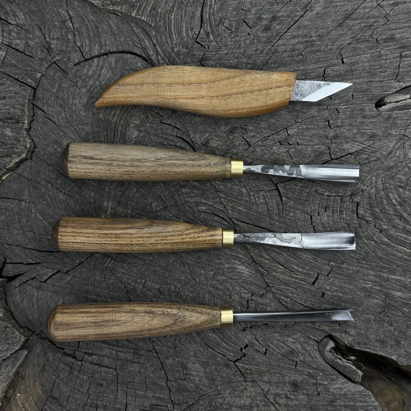 4-Piece Carving Knife, Chisel & Gouge Set