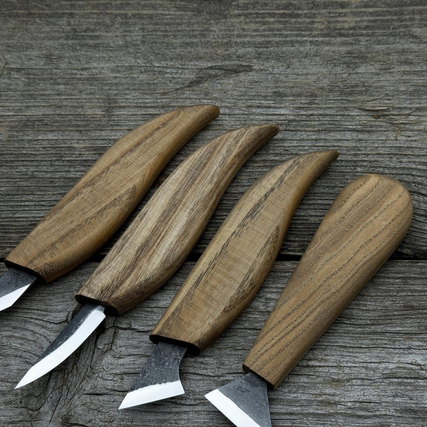 4-Piece Hand-Forged Wood Carving Knife Set