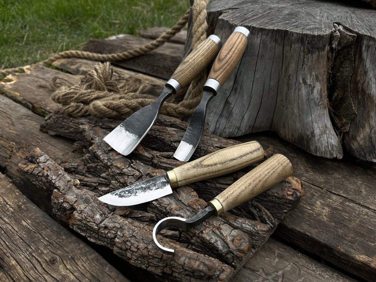 4-Piece Wood Carving Tool Set