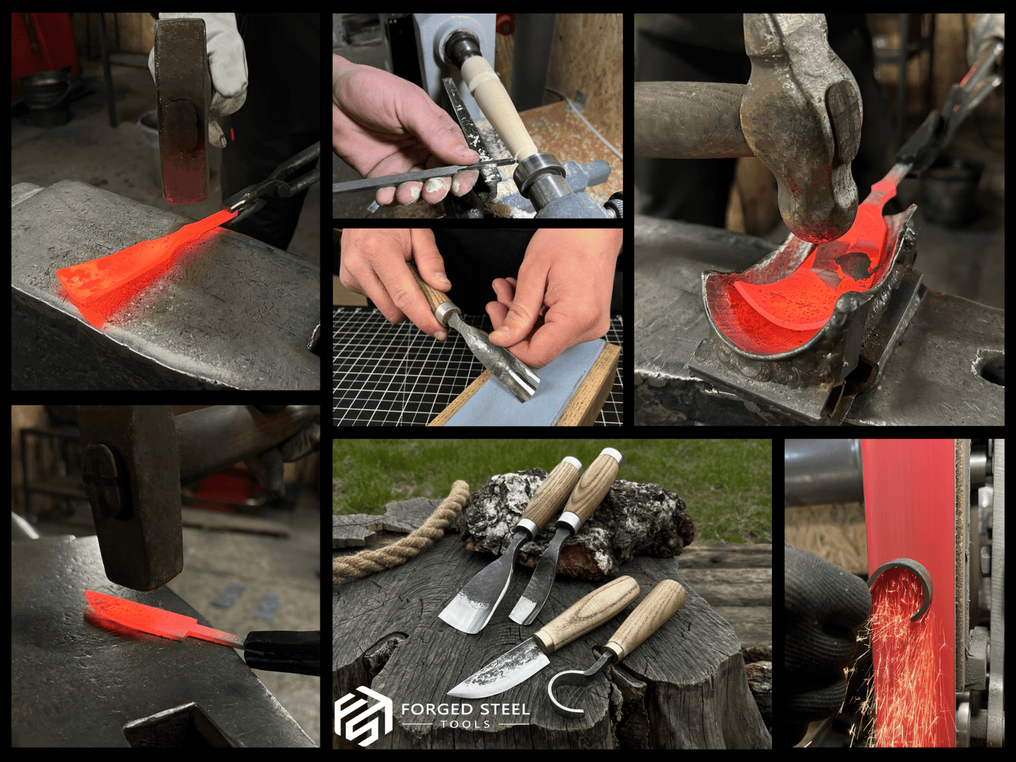 4-Piece Wood Carving Tool Set