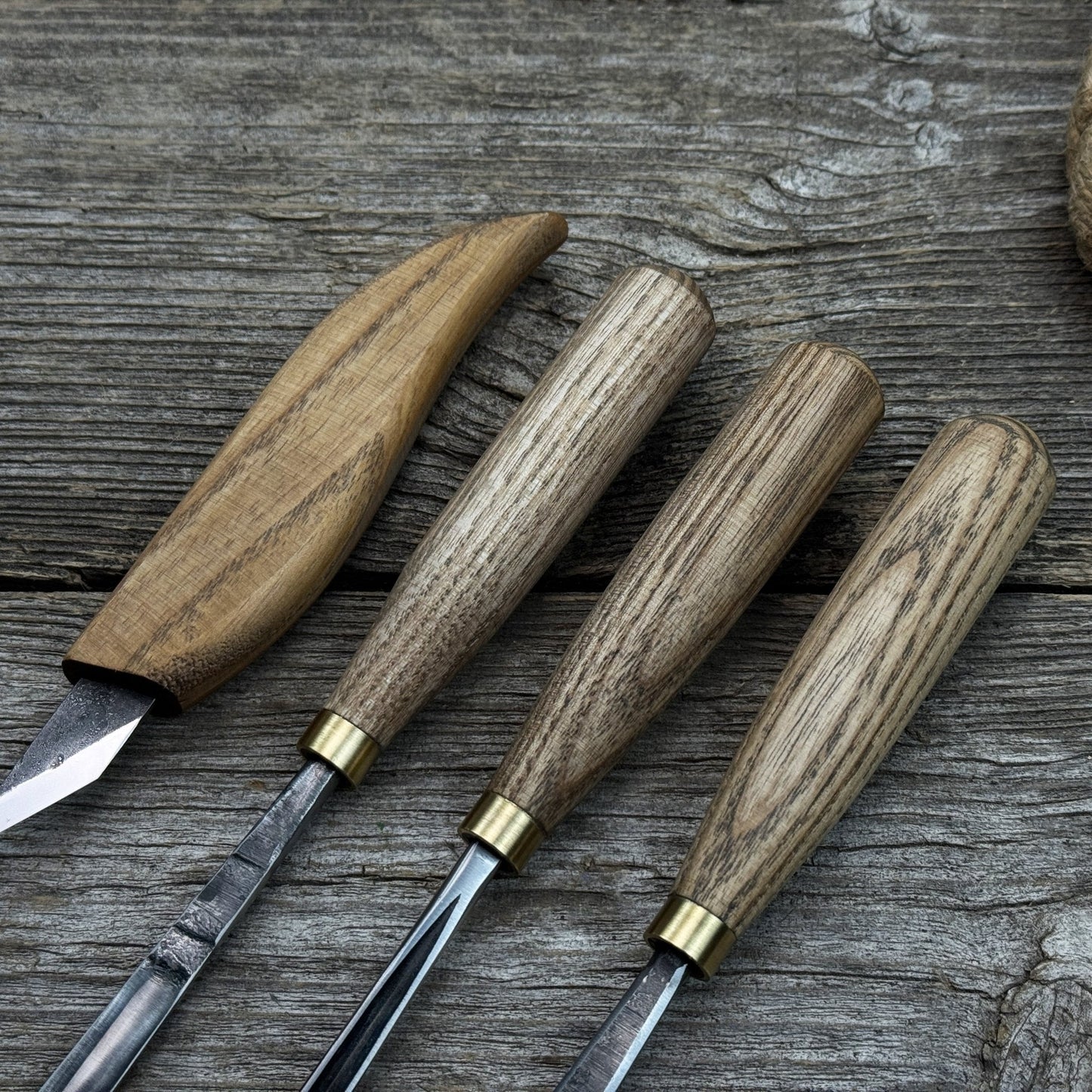 4-Piece Hand-Forged Wood Carving Tool Set