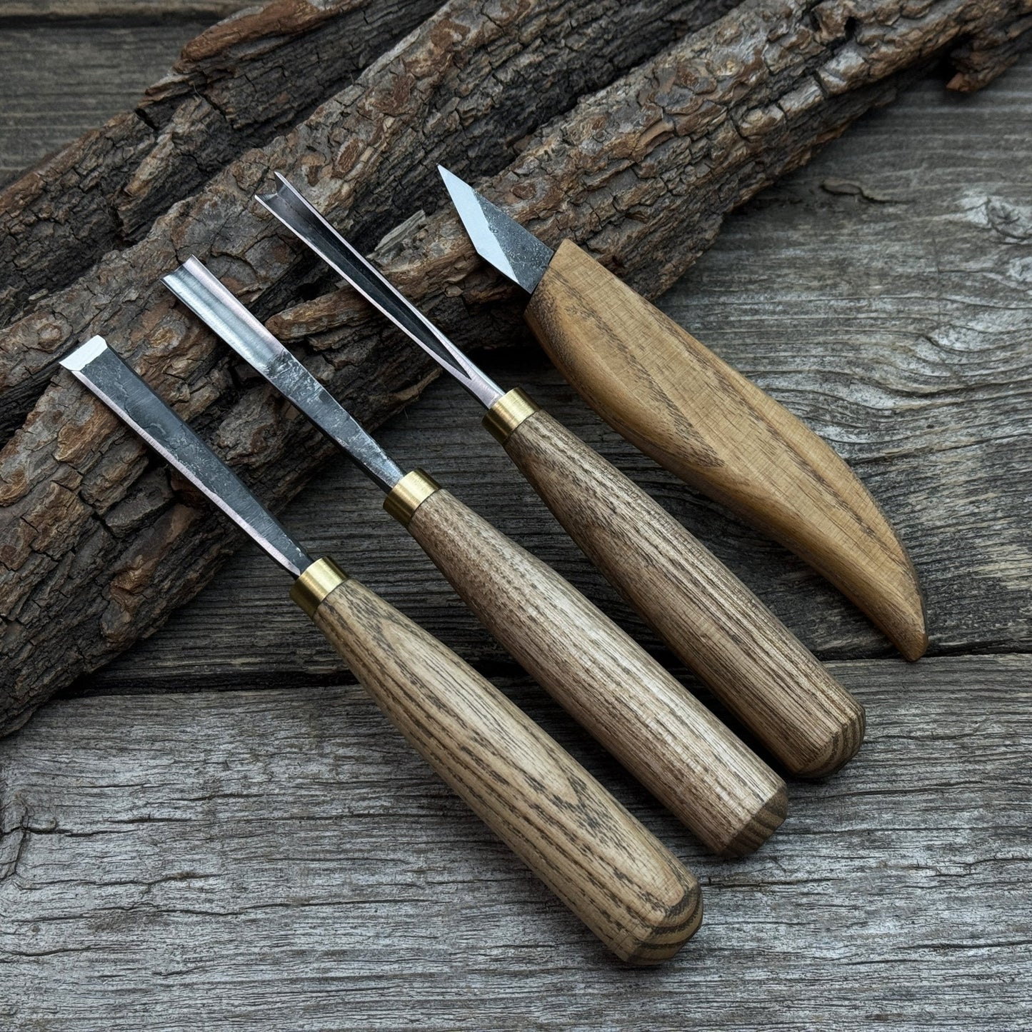 4-Piece Hand-Forged Wood Carving Tool Set