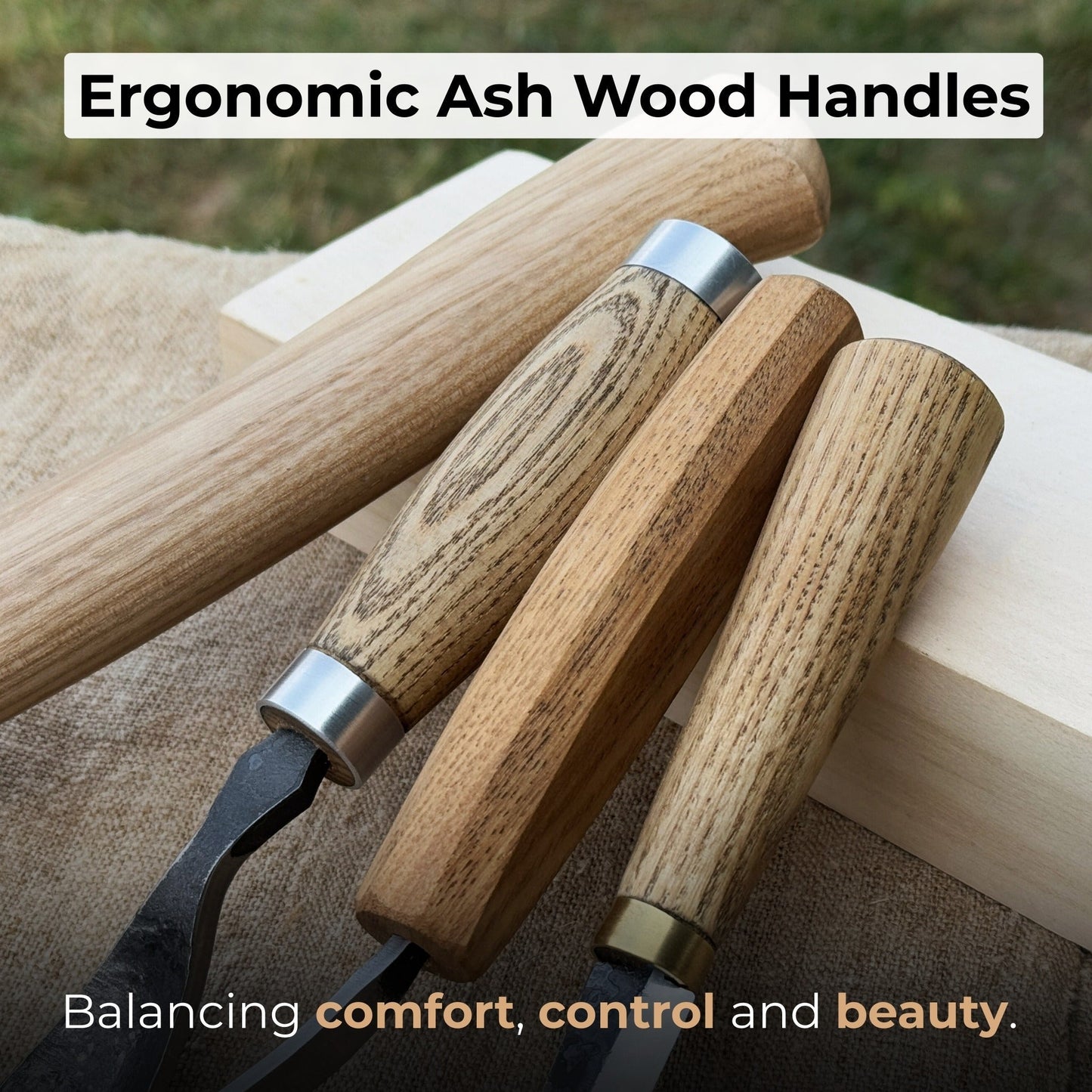 4-Piece Spoon Carving Tool Set