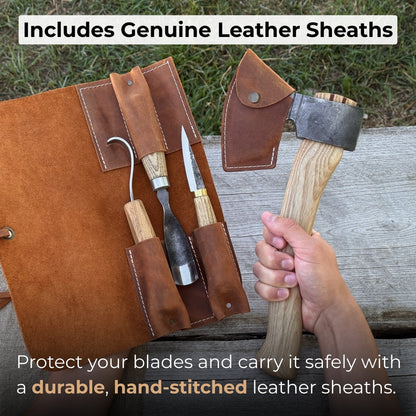 4-Piece Spoon Carving Tool Set