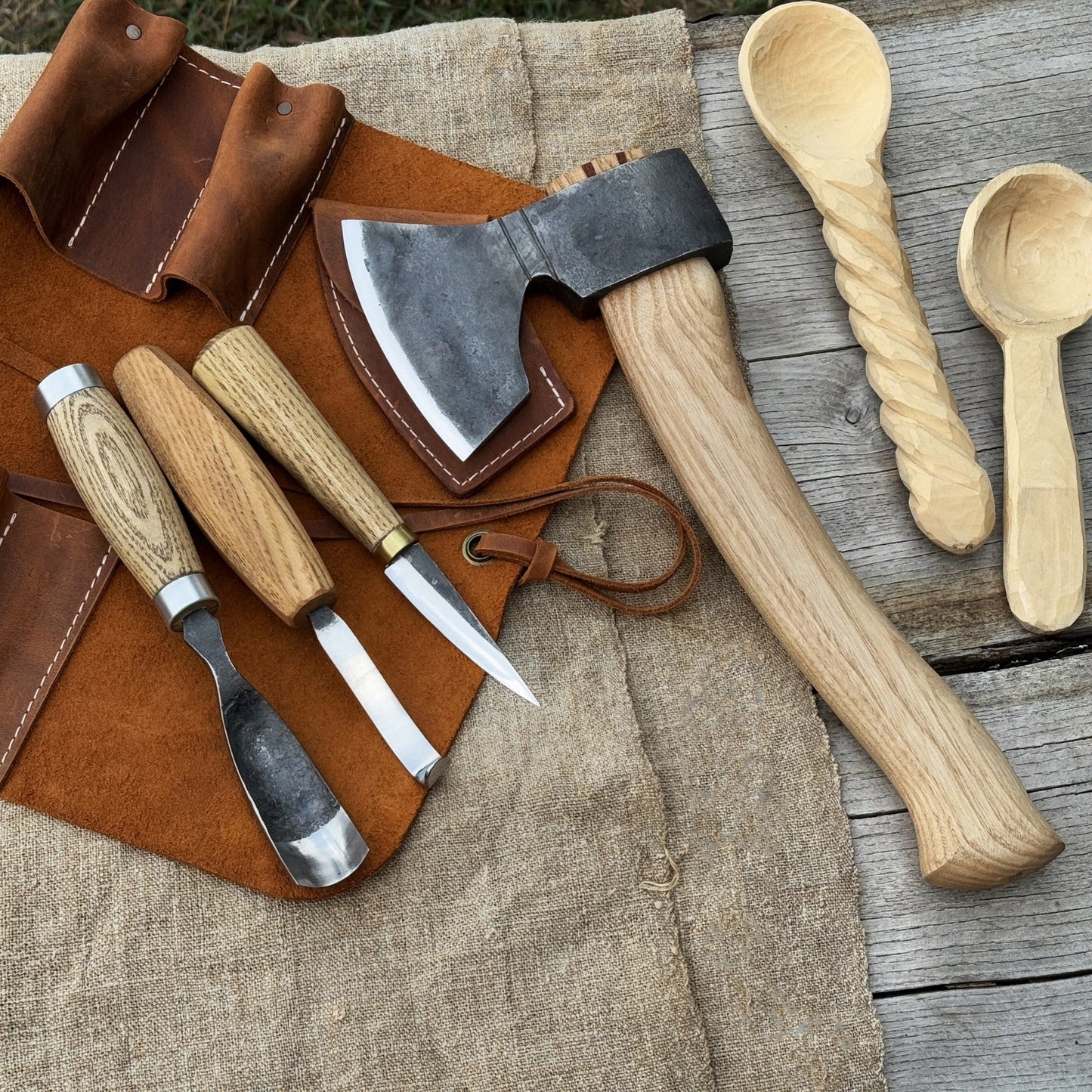 4-Piece Spoon Carving Tool Set