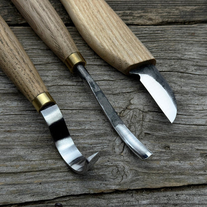 4-Piece Spoon Carving Tool Set with Sharpening Board