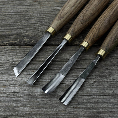 4-Piece Wood Carving Chisel & Gouge Set
