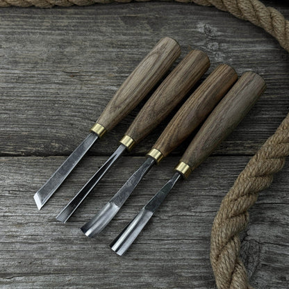 4-Piece Wood Carving Chisel & Gouge Set