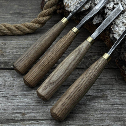 4-Piece Wood Carving Chisel & Gouge Set