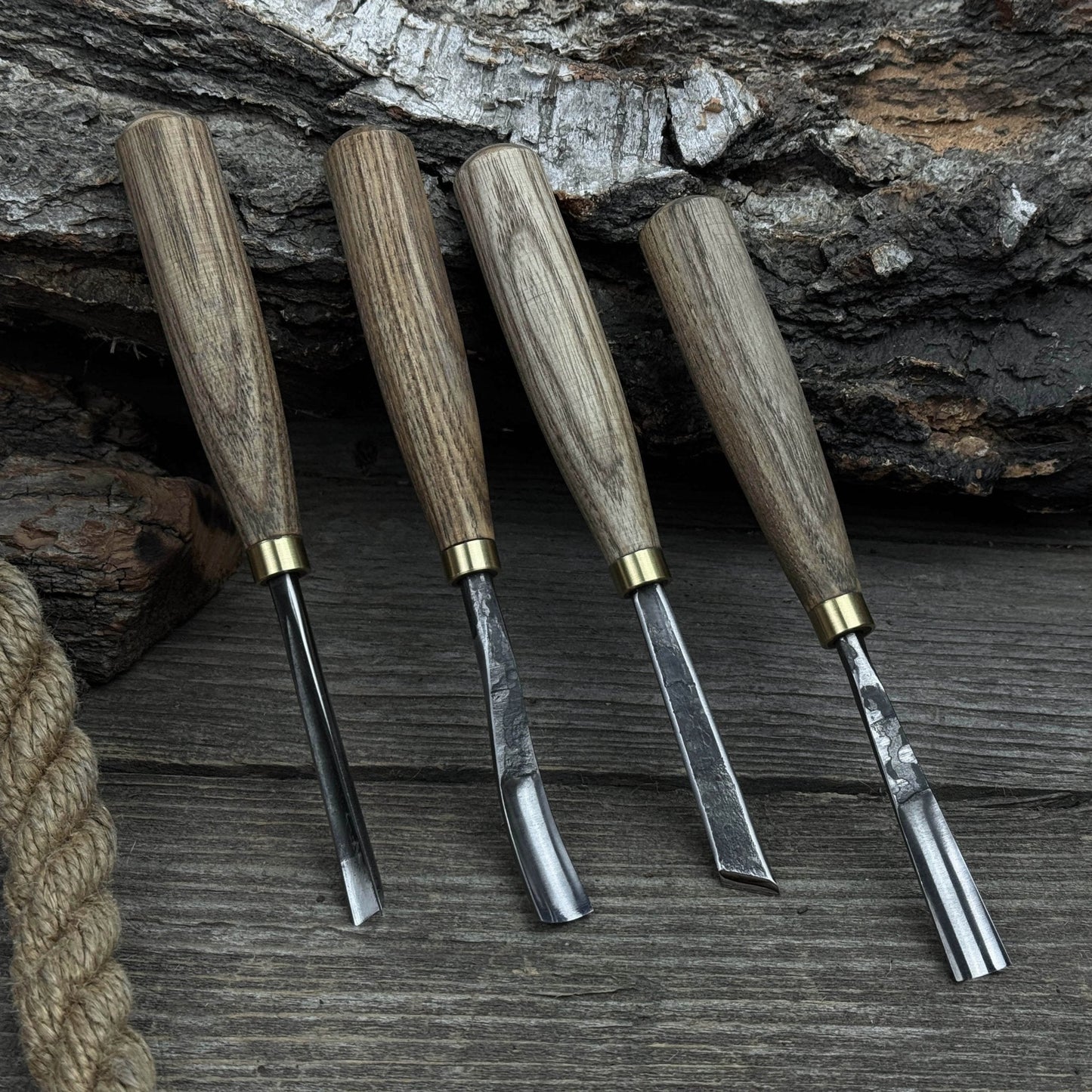 4-Piece Wood Carving Chisel & Gouge Set