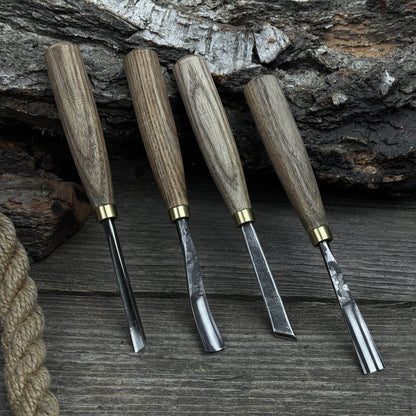 4-Piece Wood Carving Chisel & Gouge Set