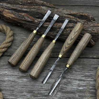 5-Piece Wood Carving Chisel & Gouge Set