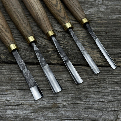 5-Piece Wood Carving Chisel & Gouge Set