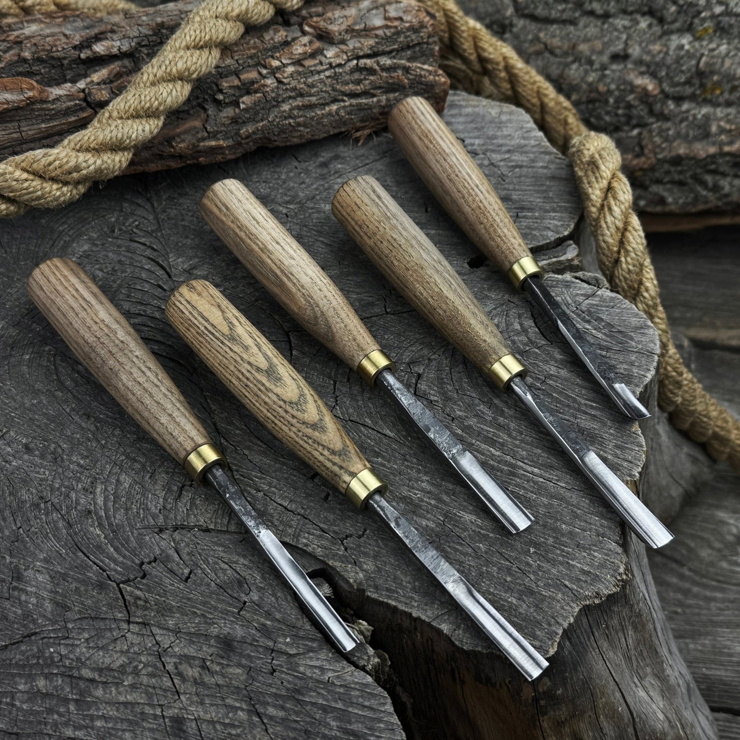 5-Piece Wood Carving Chisel & Gouge Set
