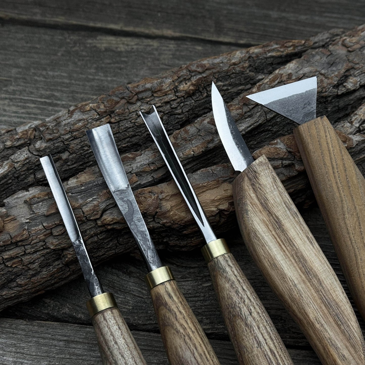 5-Piece Wood Carving Tool Set – Carving Knives, Chisels & Gouges