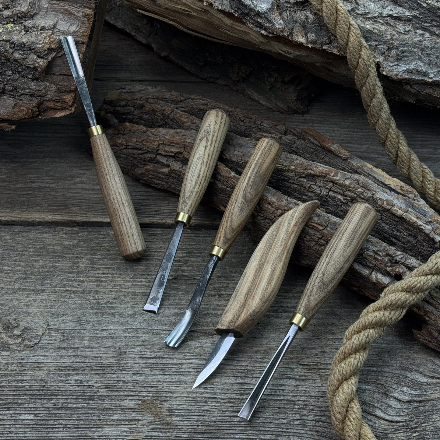 5-Piece Wood Carving Tool Set – For Fine Detail & Relief