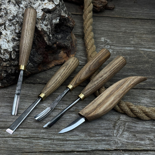5-Piece Wood Carving Tool Set – For Fine Detail & Relief