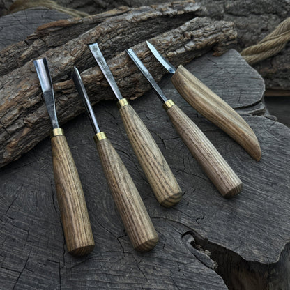 5-Piece Wood Carving Tool Set – For Fine Detail & Relief