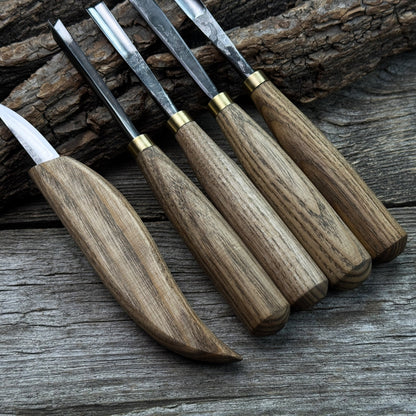 5-Piece Wood Carving Tool Set – For Fine Detail & Relief