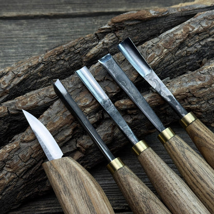 5-Piece Wood Carving Tool Set – For Fine Detail & Relief