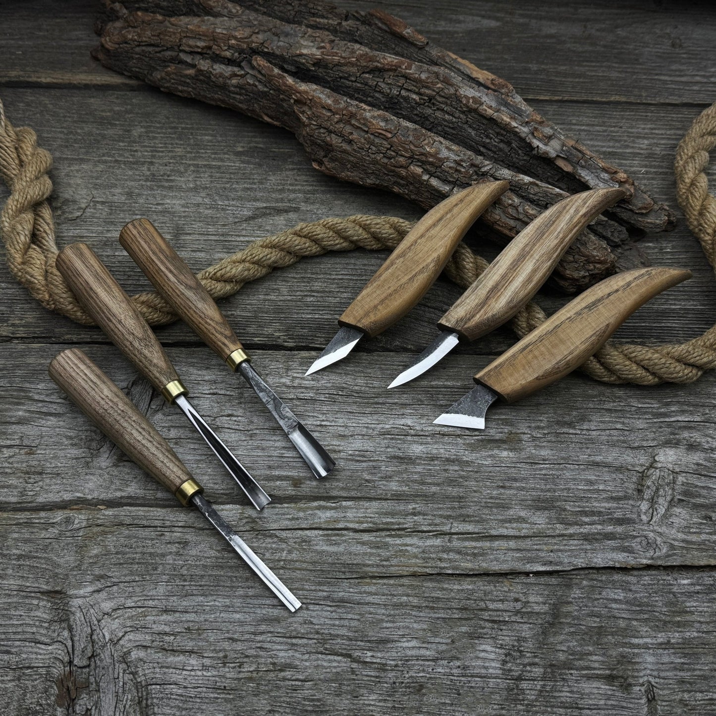 6-Piece Carving Knife, Chisel & Gouge Set