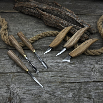 6-Piece Carving Knife, Chisel & Gouge Set