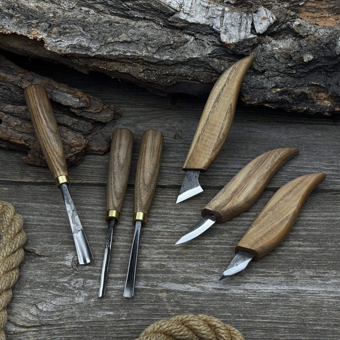 6-Piece Carving Knife, Chisel & Gouge Set