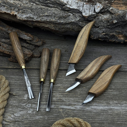 6-Piece Carving Knife, Chisel & Gouge Set