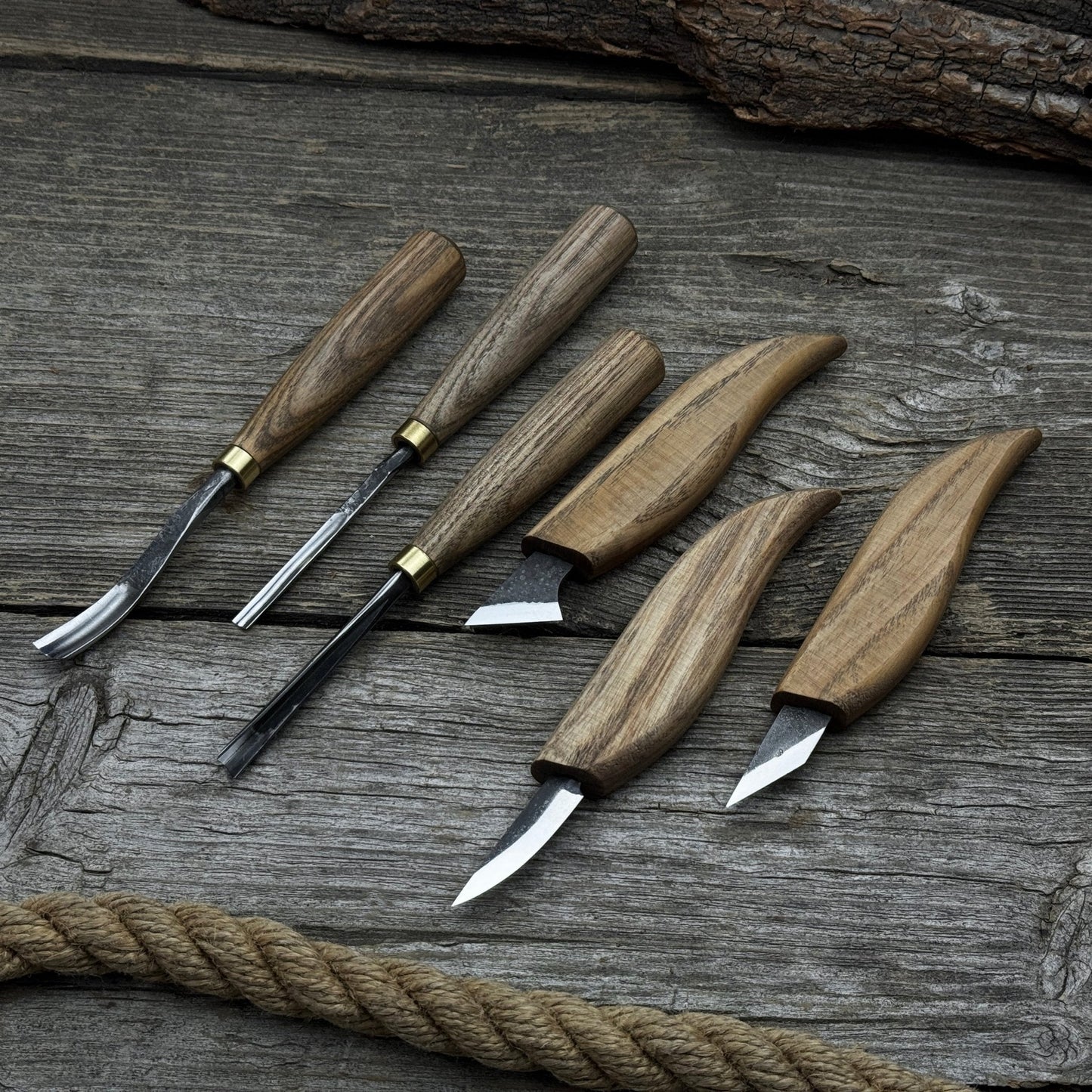 6-Piece Carving Knife, Chisel & Gouge Set