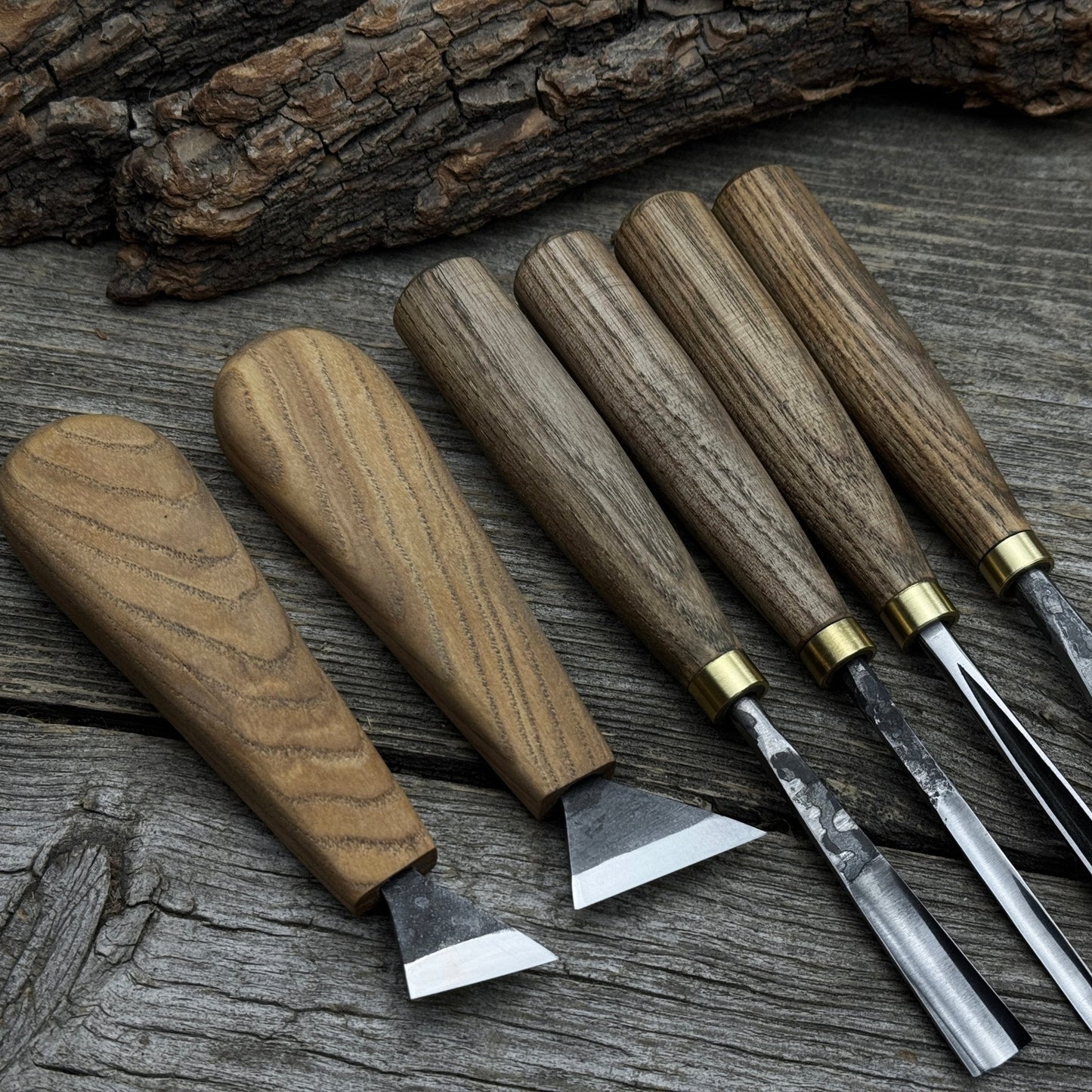 6-Piece Wood Carving Tool Set – Knives, Gouges & Chisels for Detail Work