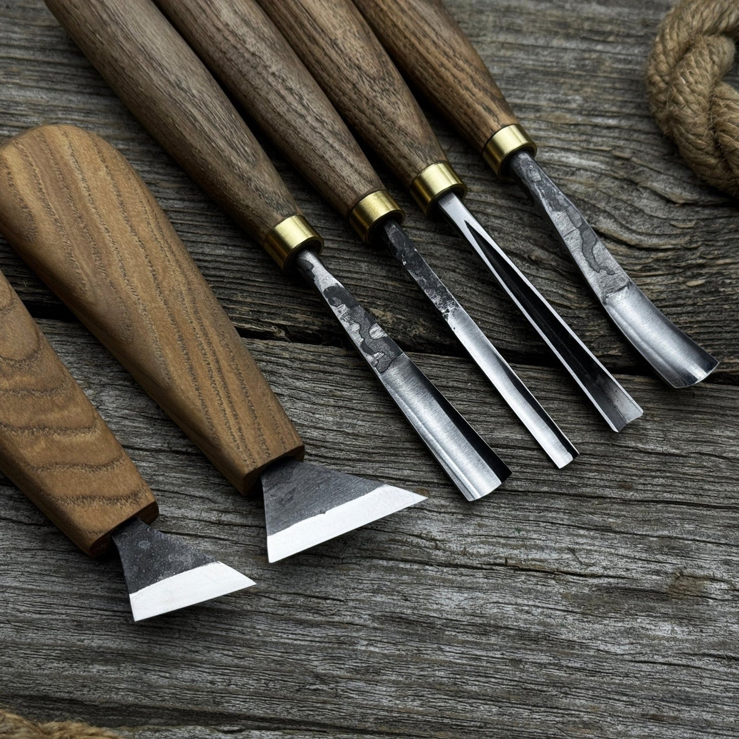 6-Piece Wood Carving Tool Set – Knives, Gouges & Chisels for Detail Work