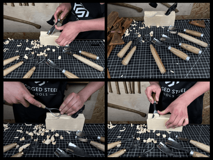 7-Piece Spoon/Bowl Carving Tool Set