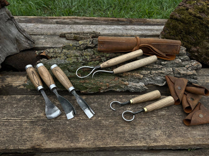 7-Piece Spoon/Bowl Carving Tool Set